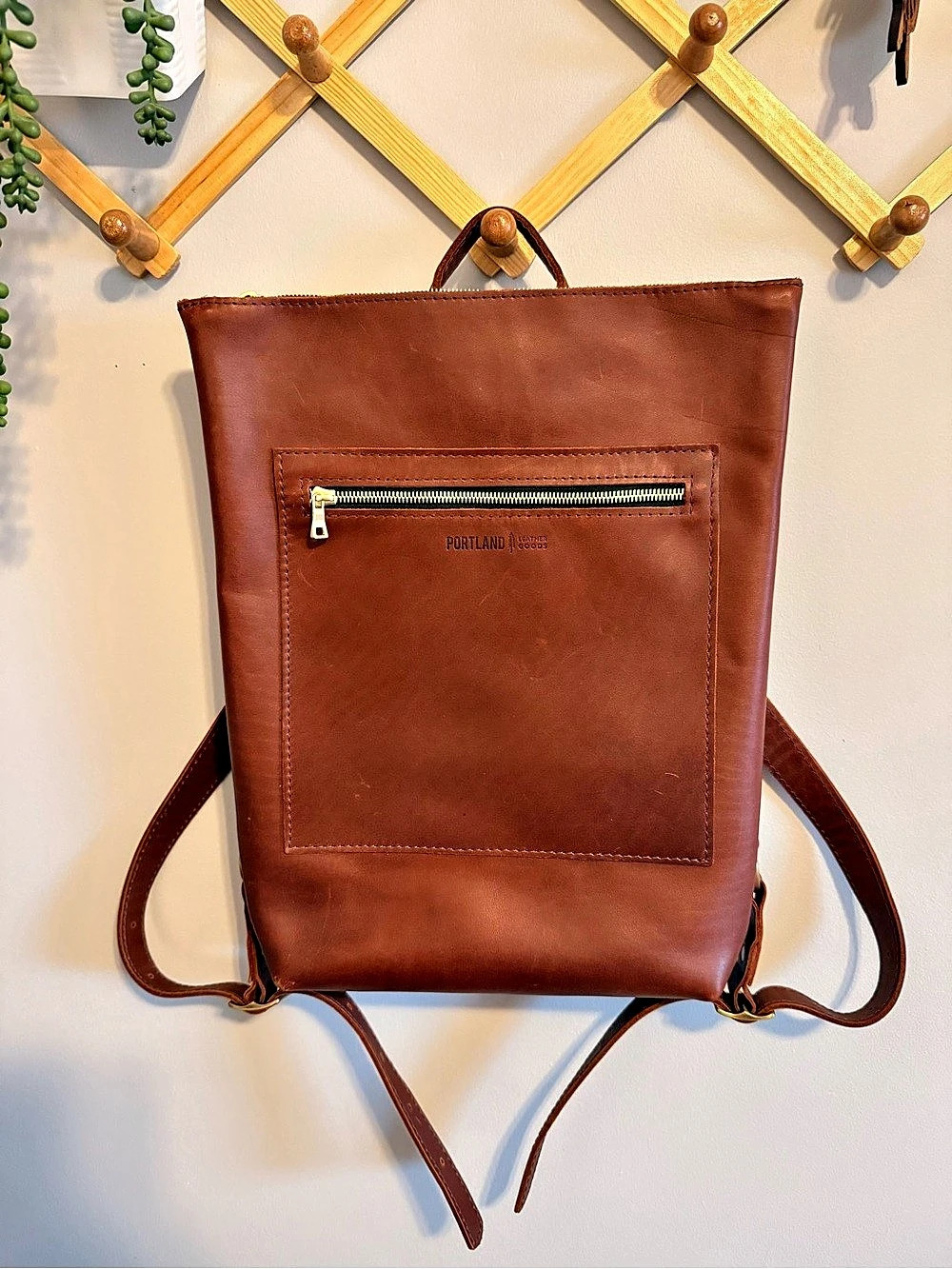 Portland Leather Goods Full Grain Leather Laptop Backpack
